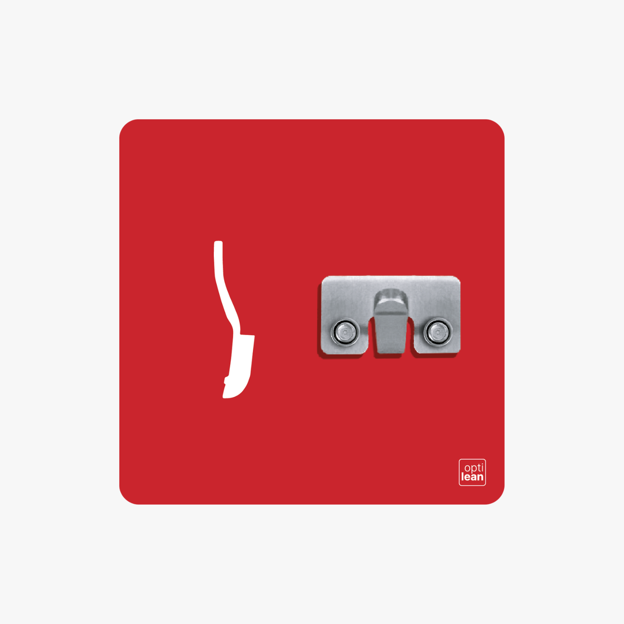 Fugenbürste Halter Shadowboard – 5S Cleaning Station (Bo System) Rot