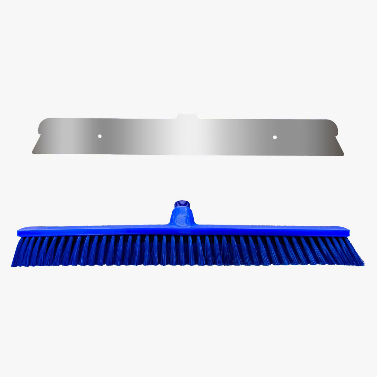 Besen 600mm Schatten Edelstahlschatten + Besen 600mm blau