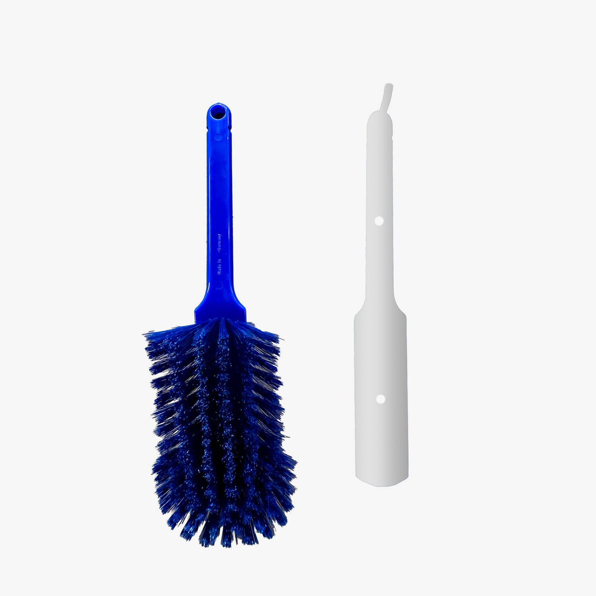 Handfeger HACCP Schatten Edelstahlschatten + Handfeger blau