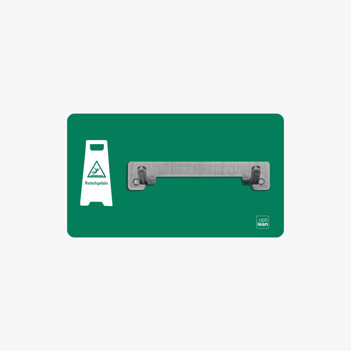 Rutschgefahr Halter Shadowboard – 5S Cleaning Station (Bo System) Grün