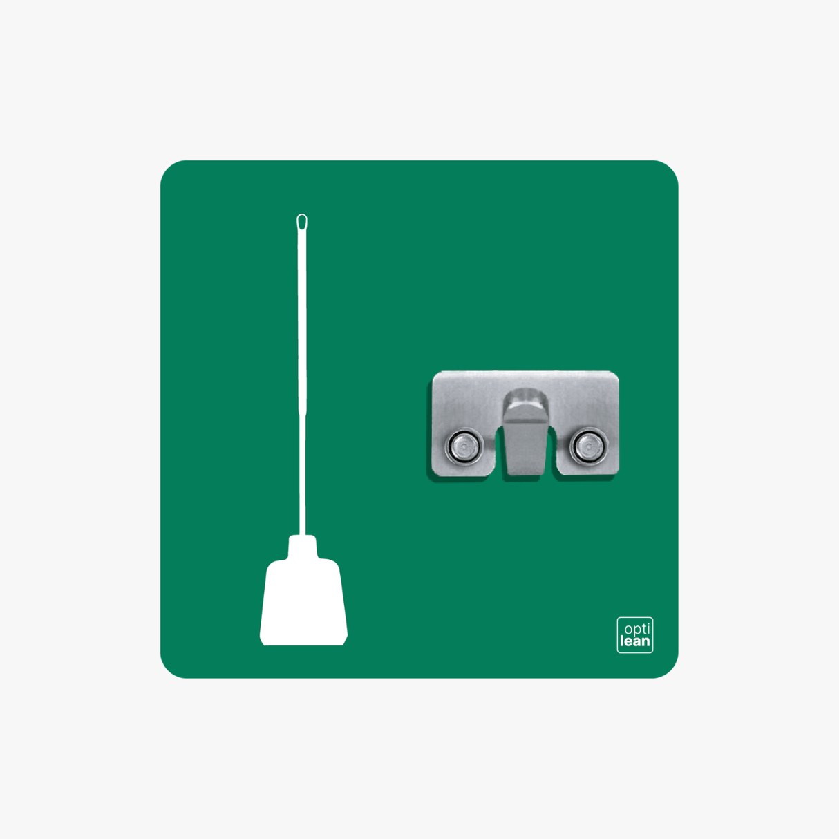 Glasbruchschaufel Halter Shadowboard – 5S Cleaning Station (Bo System) Grün