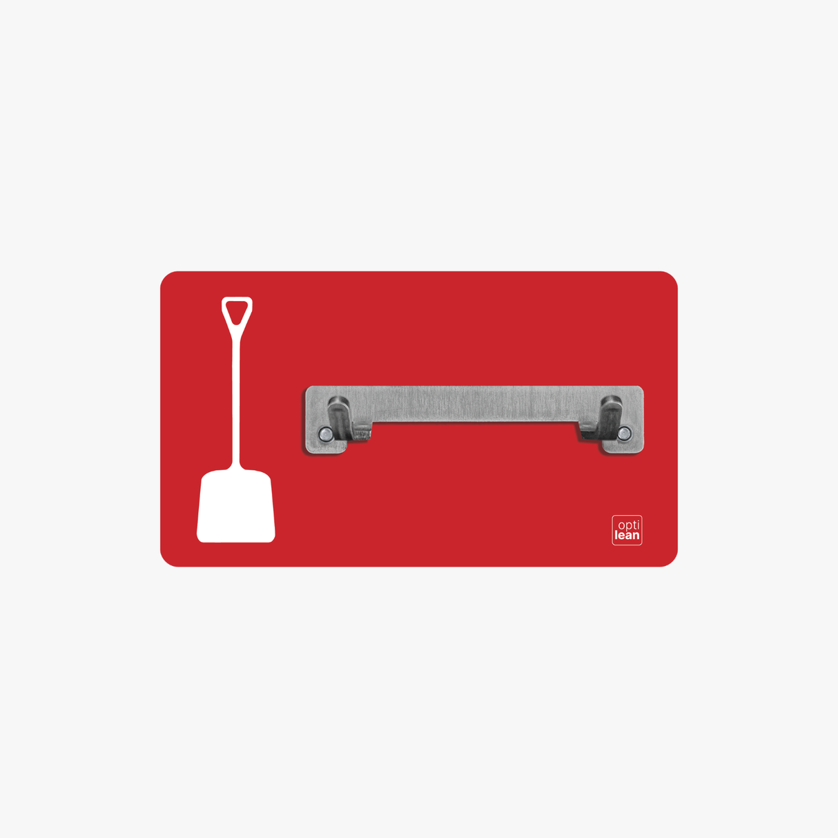 Schaufel Halter Shadowboard – 5S Cleaning Station (Bo System) Rot