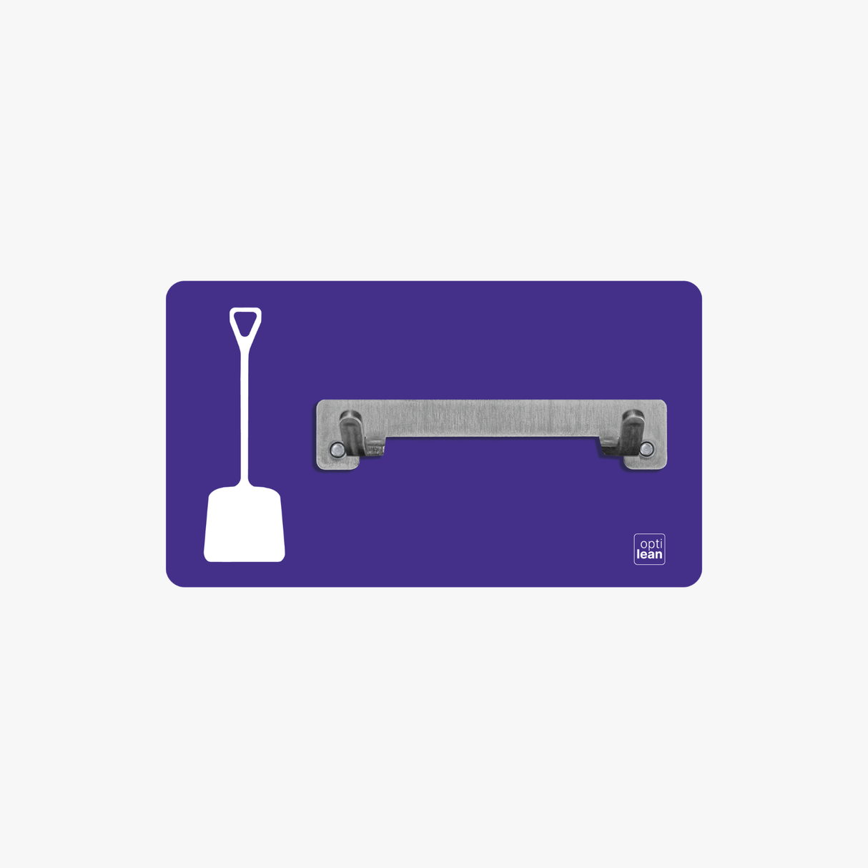 Schaufel Halter Shadowboard – 5S Cleaning Station (Bo System) Lila