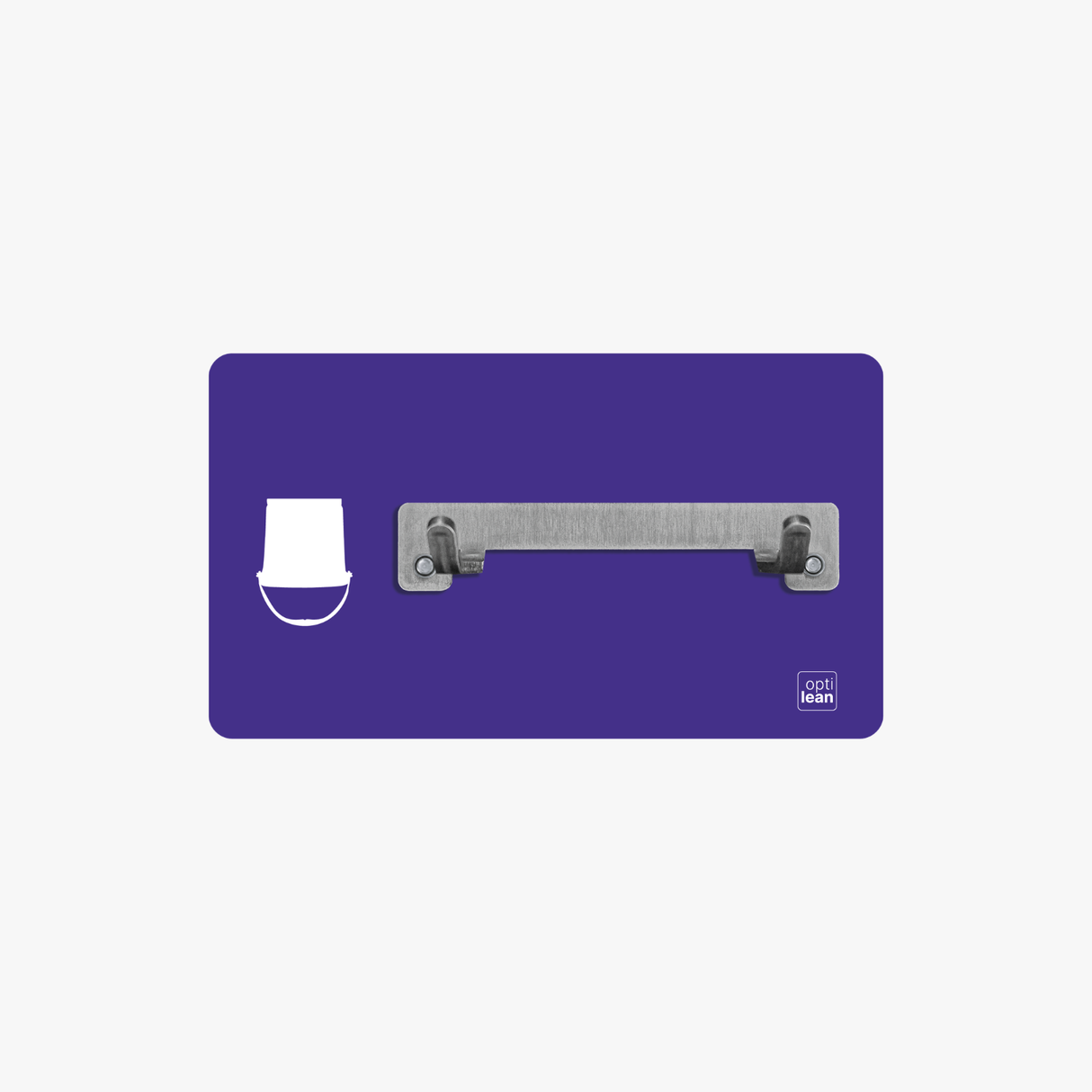 Eimer Halter Shadowboard – 5S Cleaning Station (Bo System) Lila