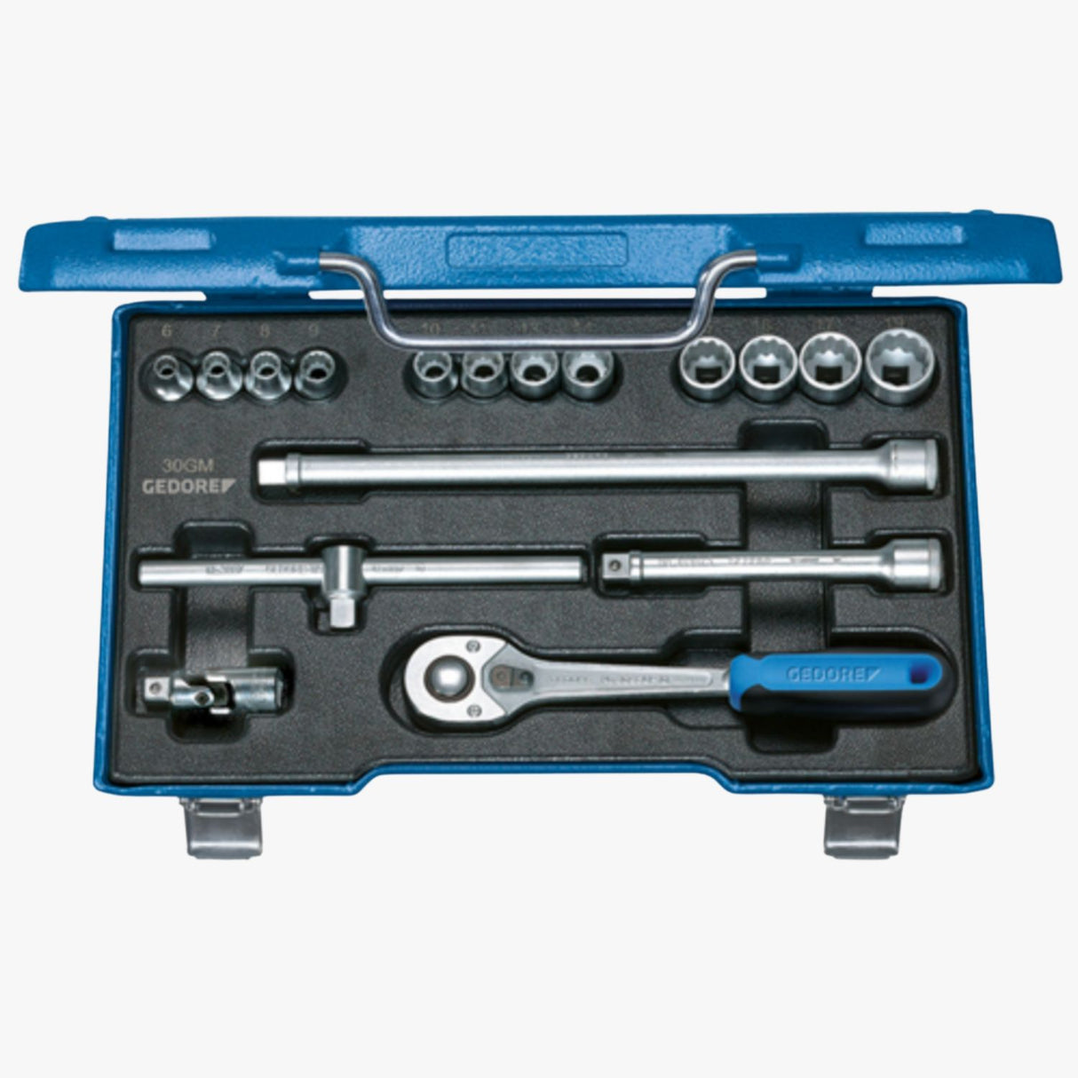 GEDORE Steckschlüssel-Satz 3/8" 17-teilig 6-kant 6-19 mm