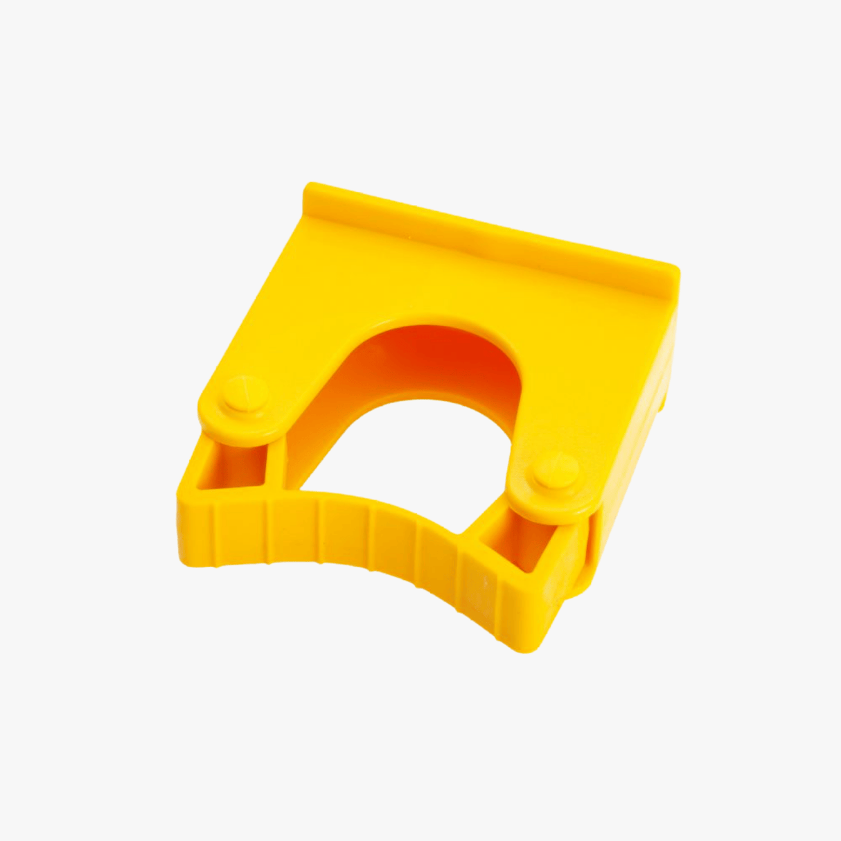 Gummihalterung (Ersatz-Stielhalterung, Klemmfix) Gelb Groß