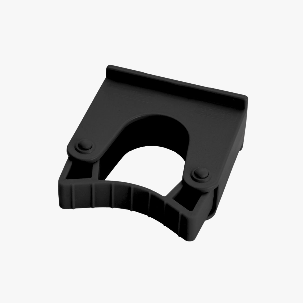 Gummihalterung (Ersatz-Stielhalterung, Klemmfix) Schwarz