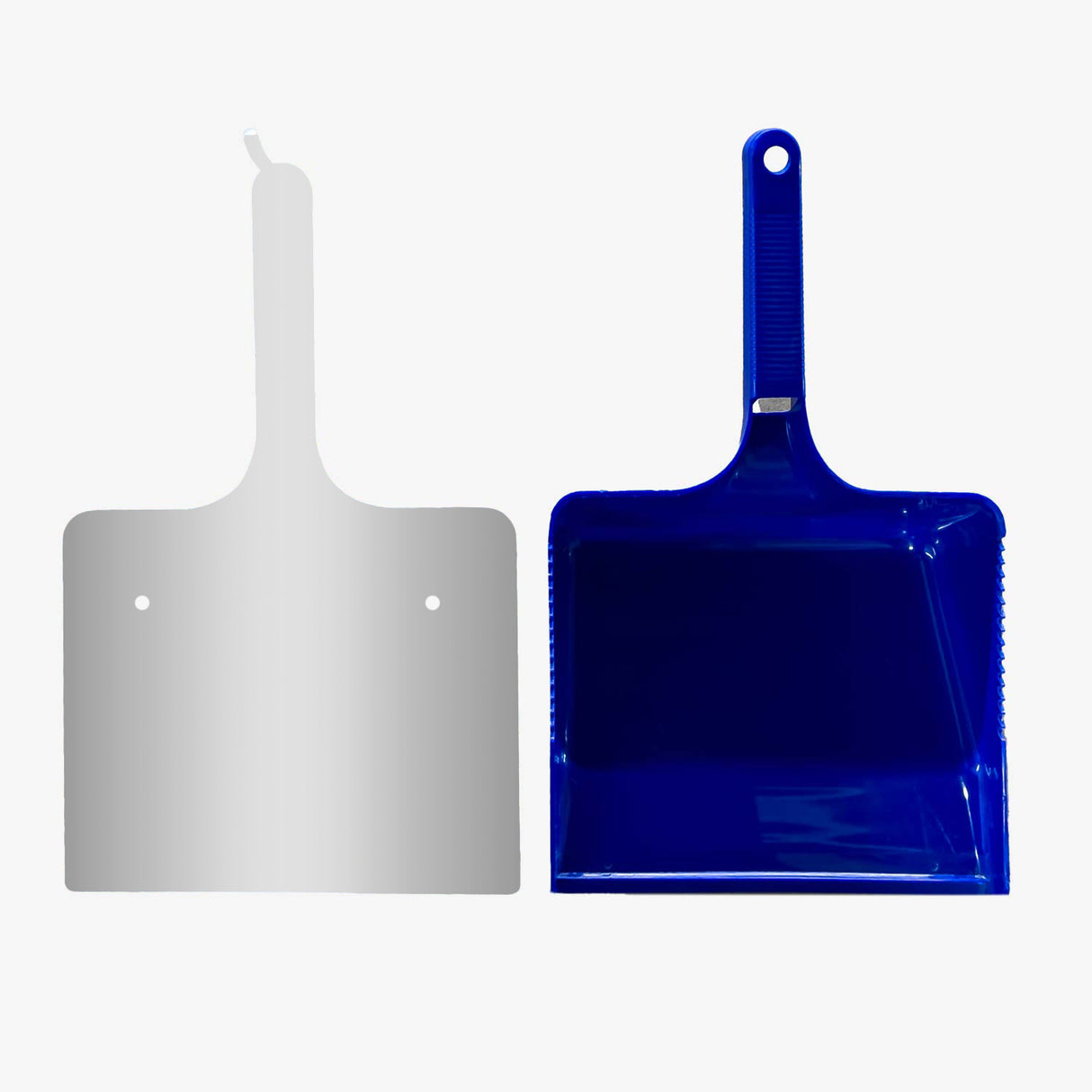 Kehrblech HACCP Schatten Edelstahlschatten + Kehrblech klein blau