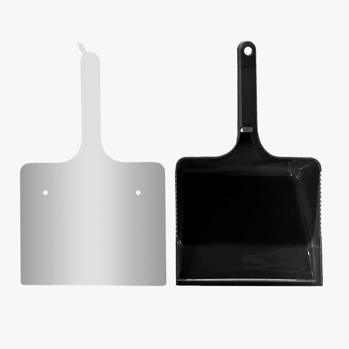 Kehrblech HACCP Schatten Edelstahlschatten + Kehrblech klein schwarz