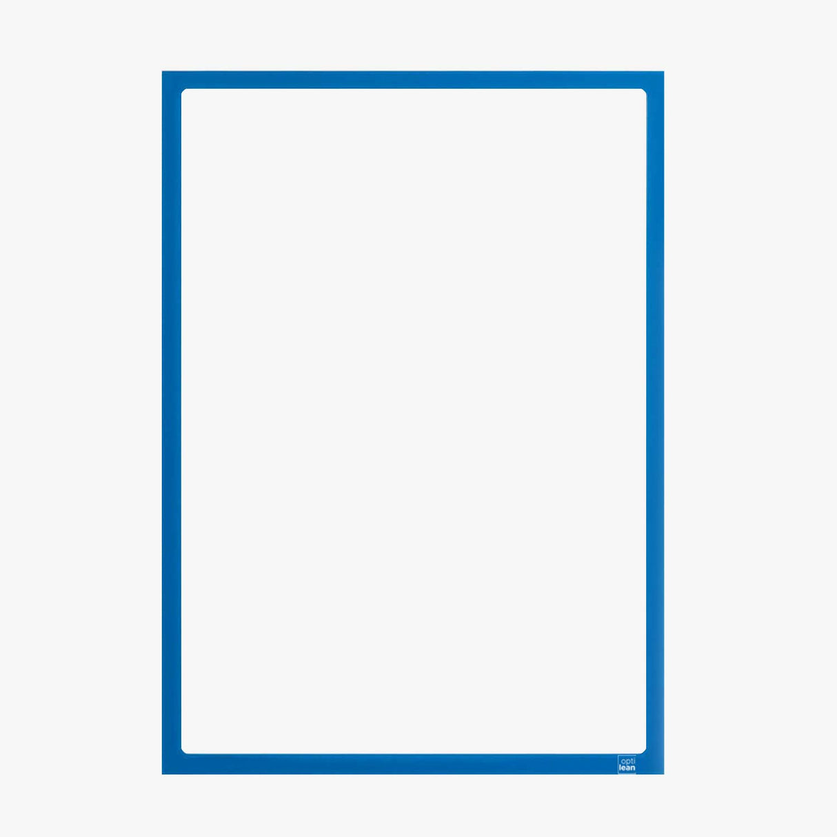 Infotaschen mit Magnet blau