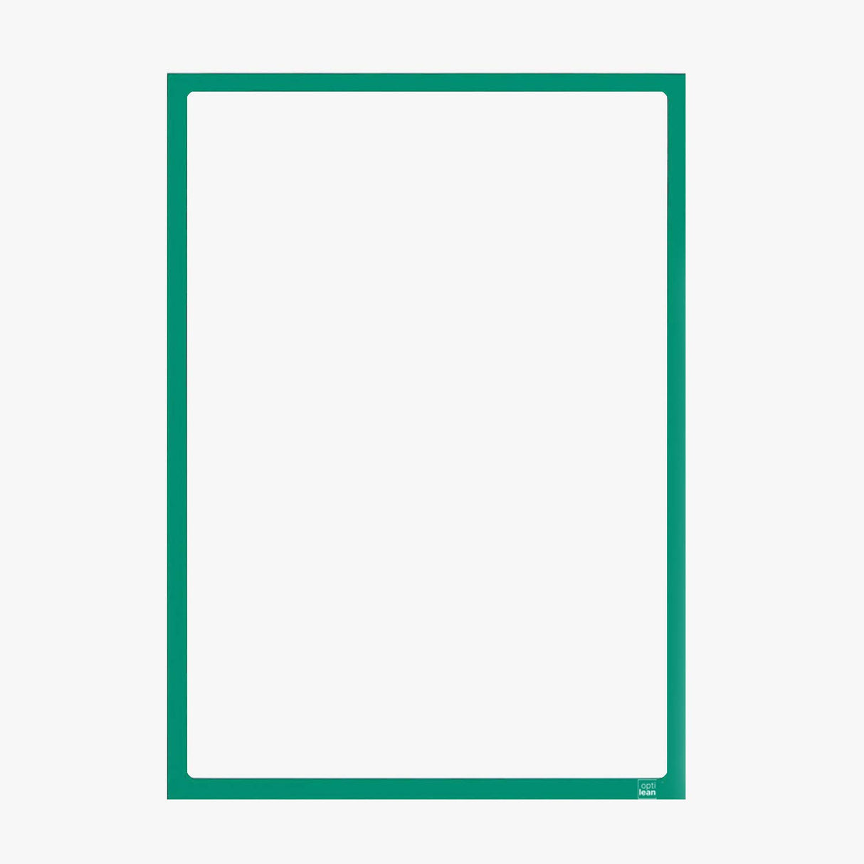 Infotaschen mit Magnet grün