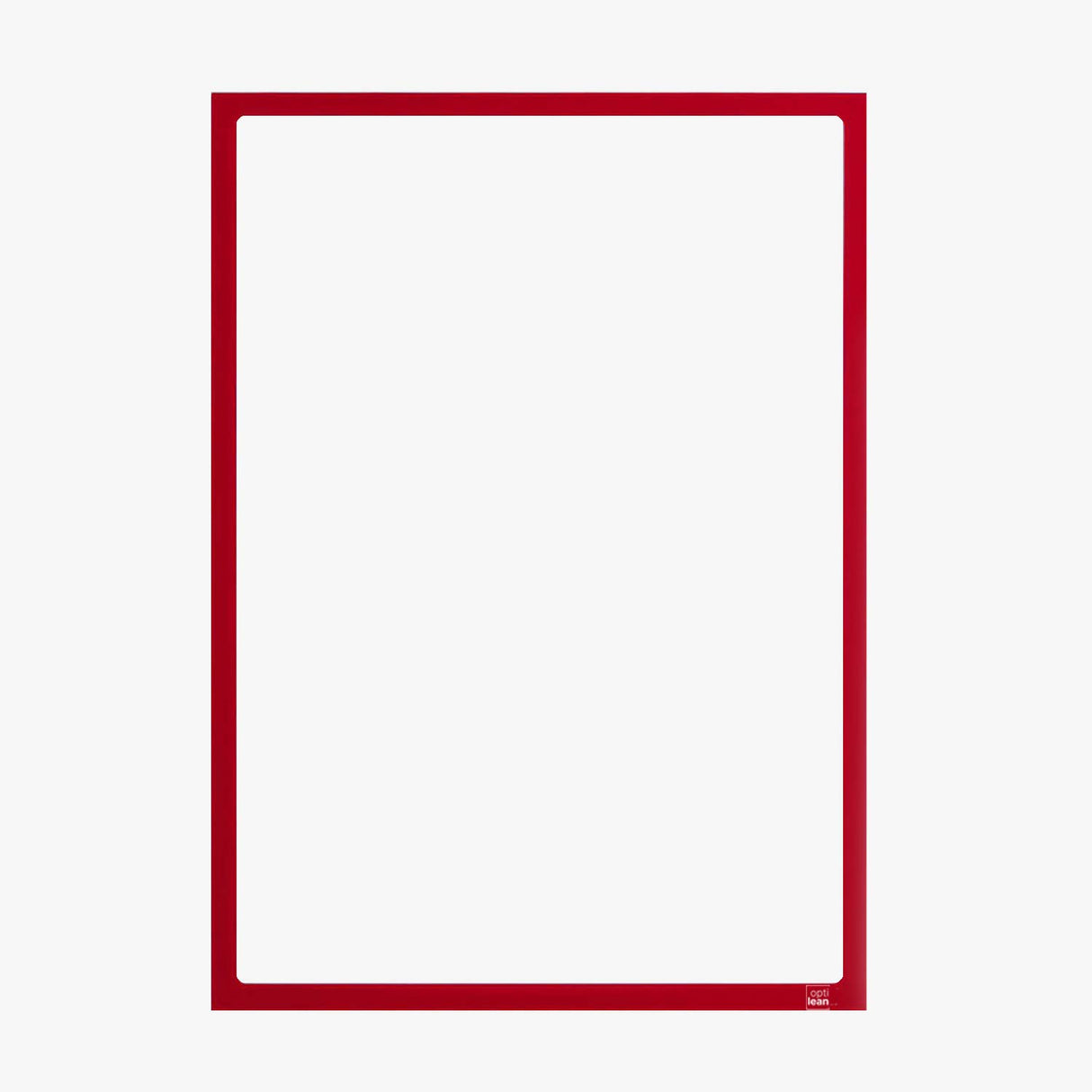 Infotaschen mit Magnet rot