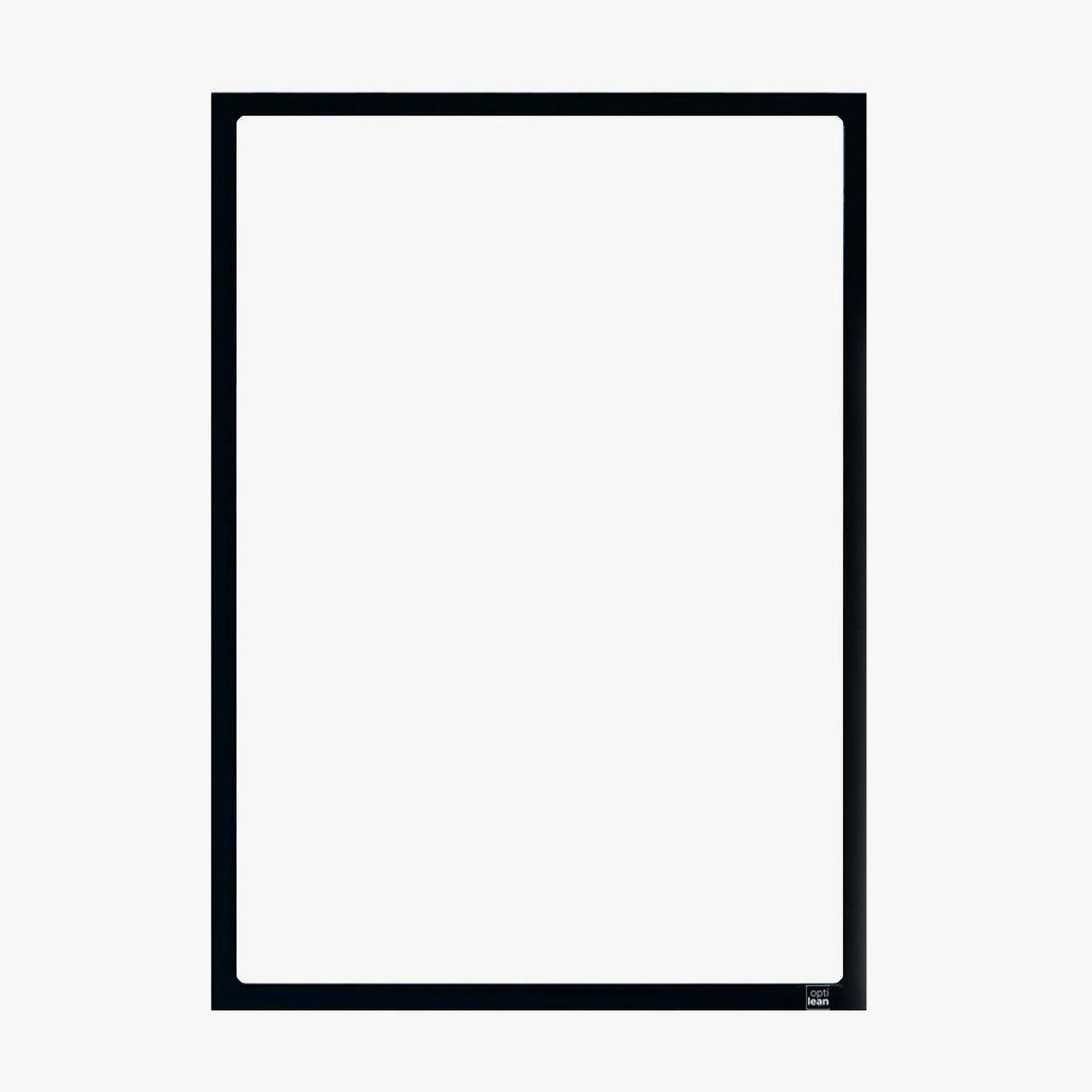 Infotaschen mit Magnet schwarz