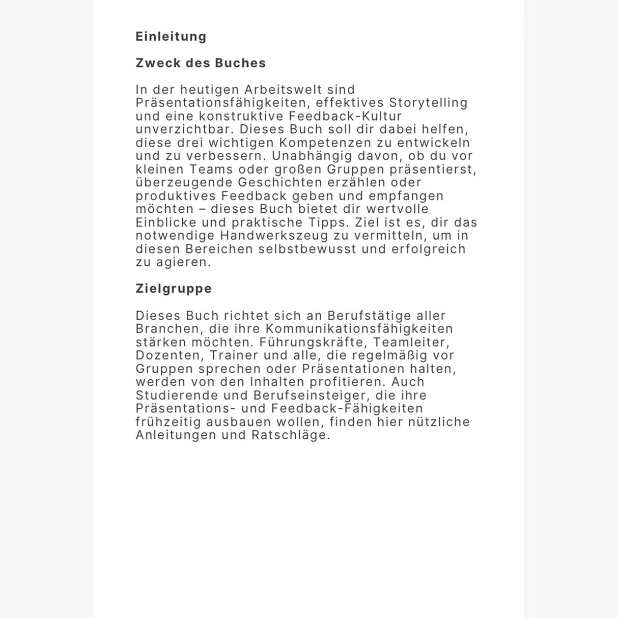 E- Book Die Kunst der Präsentation