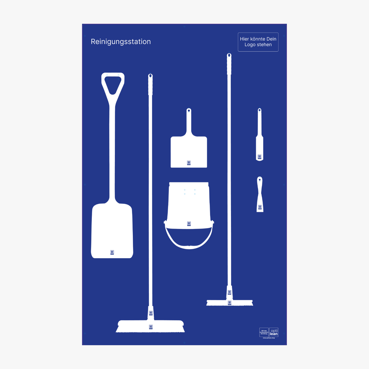 Reinigungsboard (Schattenwand) Blau