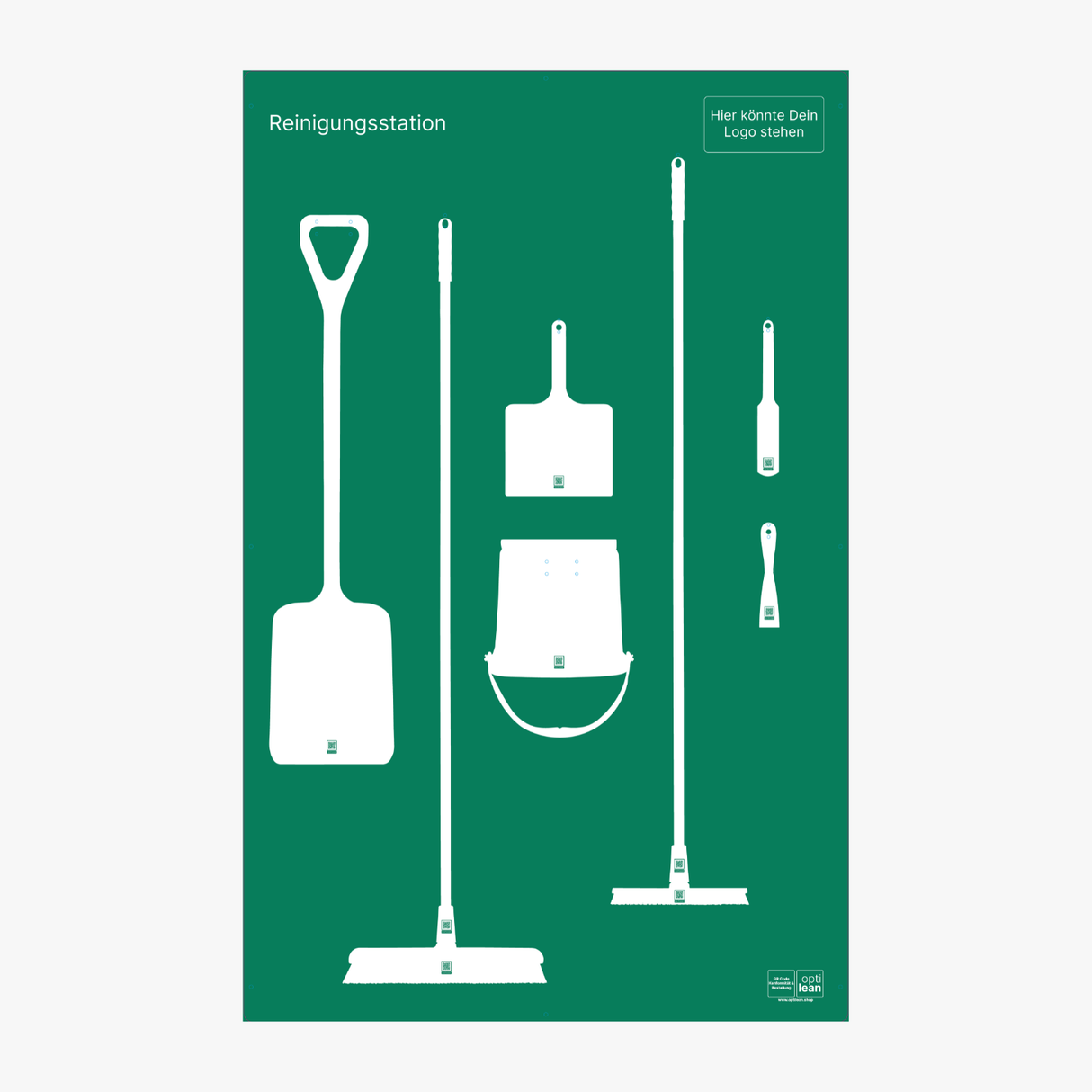 Reinigungsboard (Schattenwand) Grün