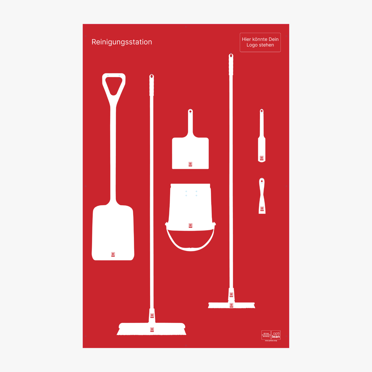 Reinigungsboard (Schattenwand) Rot