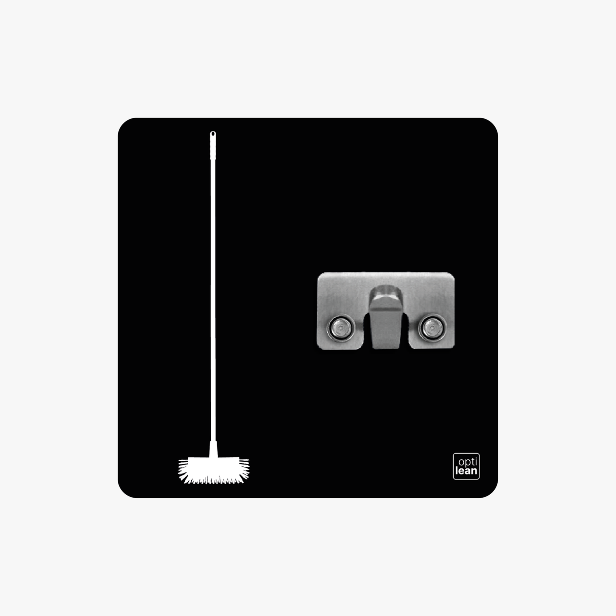 Eckenschrubber Halter Shadowboard – 5S Cleaning Station (Bo System) Schwarz