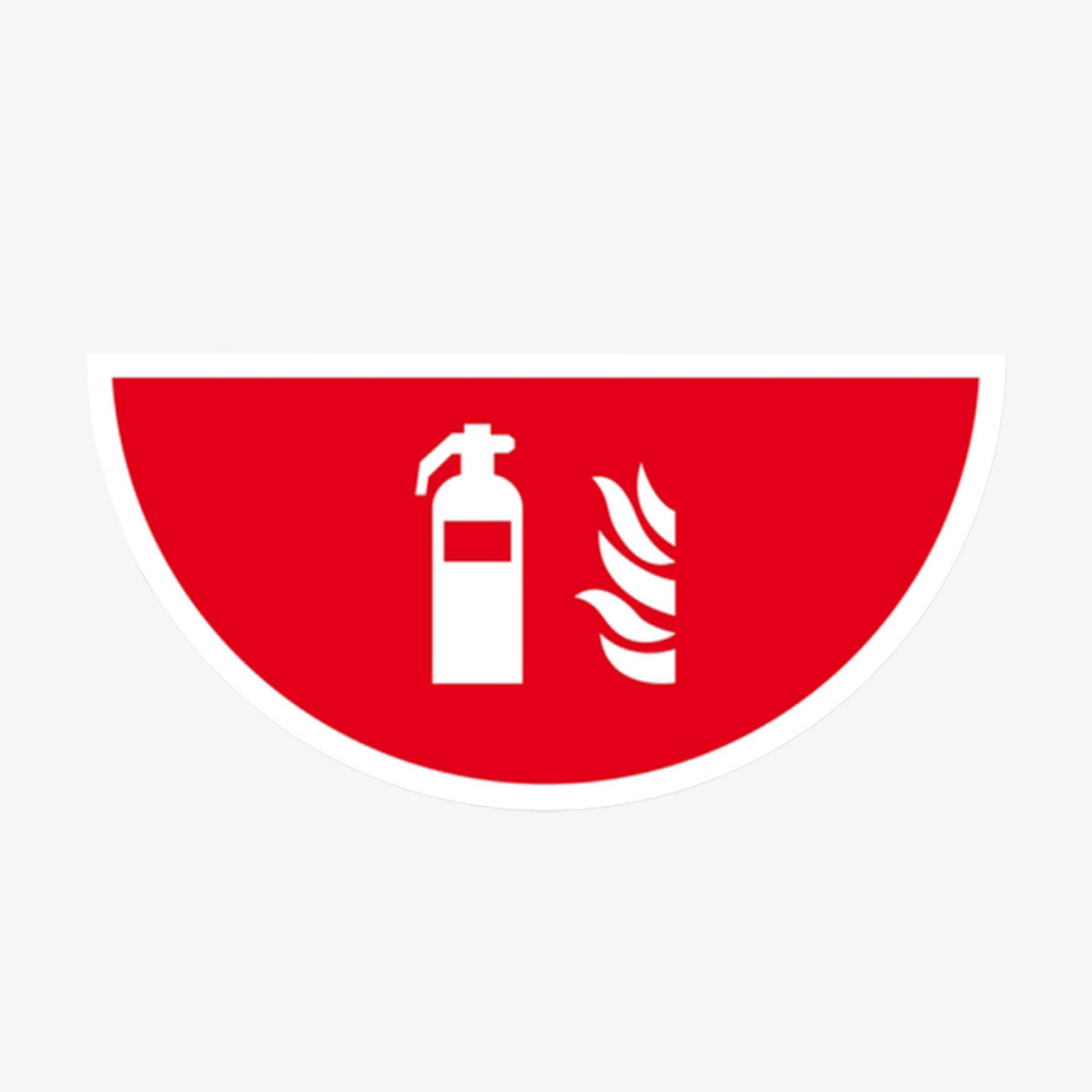Halbkreis Feuerlöscher