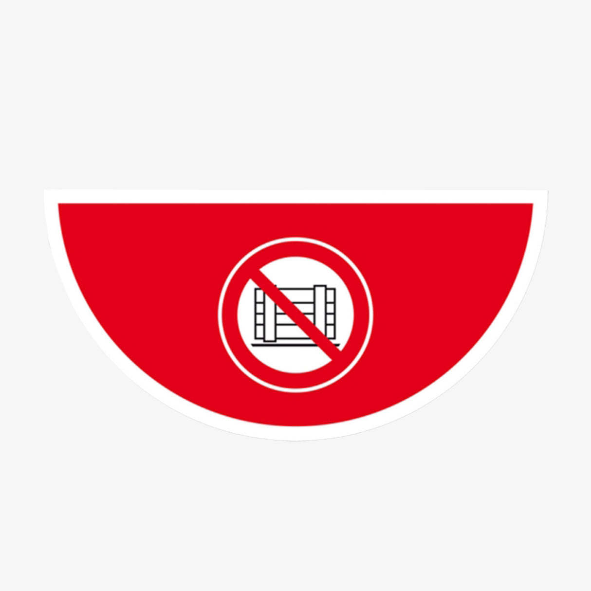 Halbkreis Palette abstellen verboten