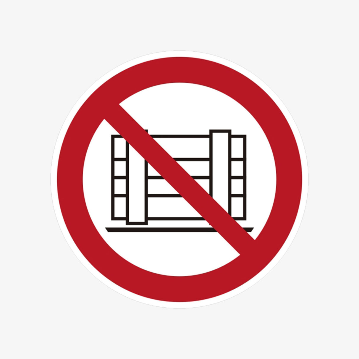 Schild Palette abstellen verboten