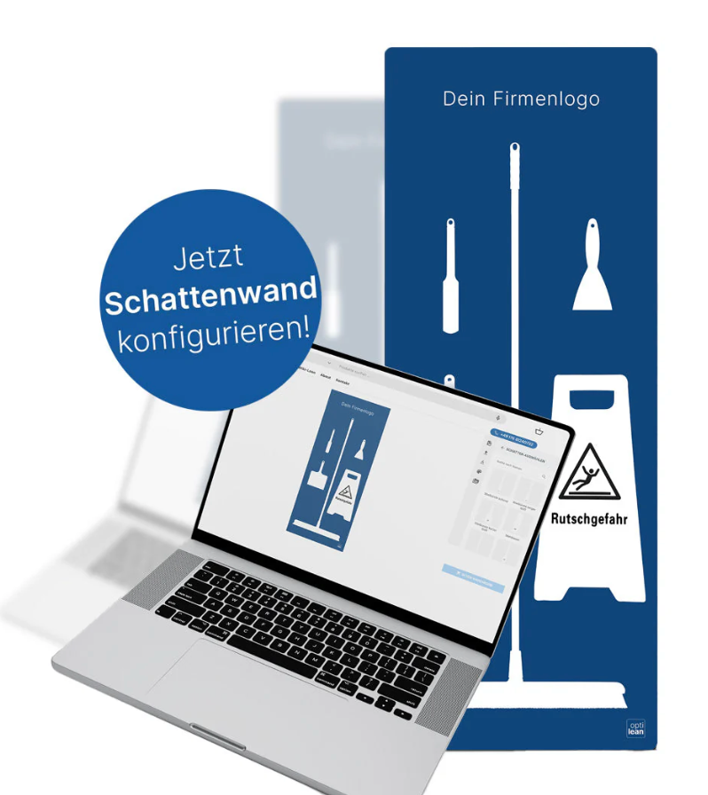 Schattenwand 1.21 cm x 1.90 m zum Konfigurieren / inkl. Werkzeughalterungen