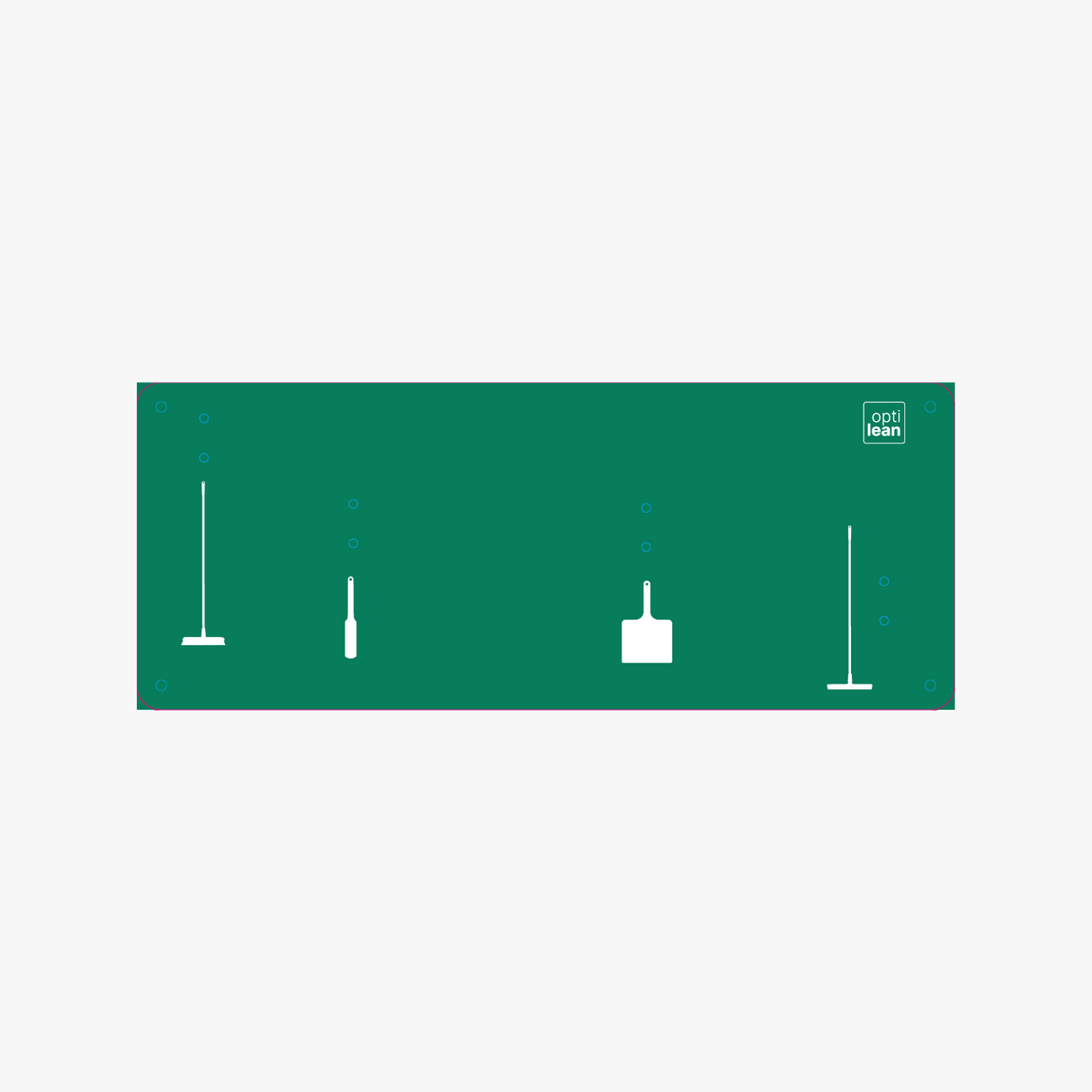 Schattenwand Klemmleiste grün Schattenwand ohne Reinigungsgeräte