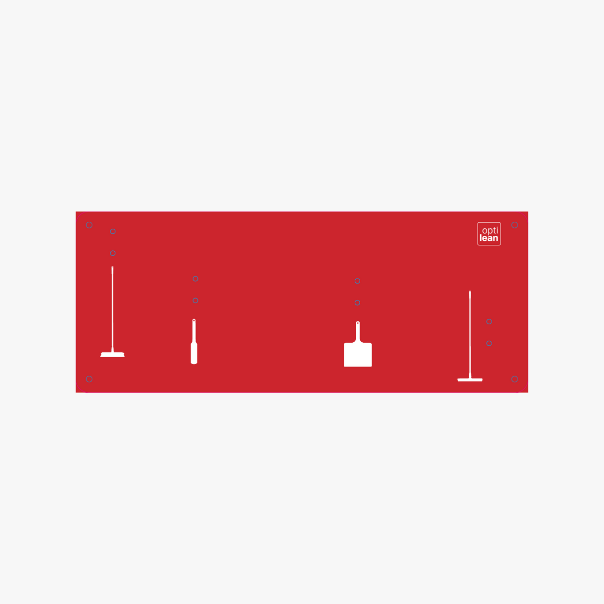 Schattenwand Klemmleiste rot Schattenwand ohne Reinigungsgeräte