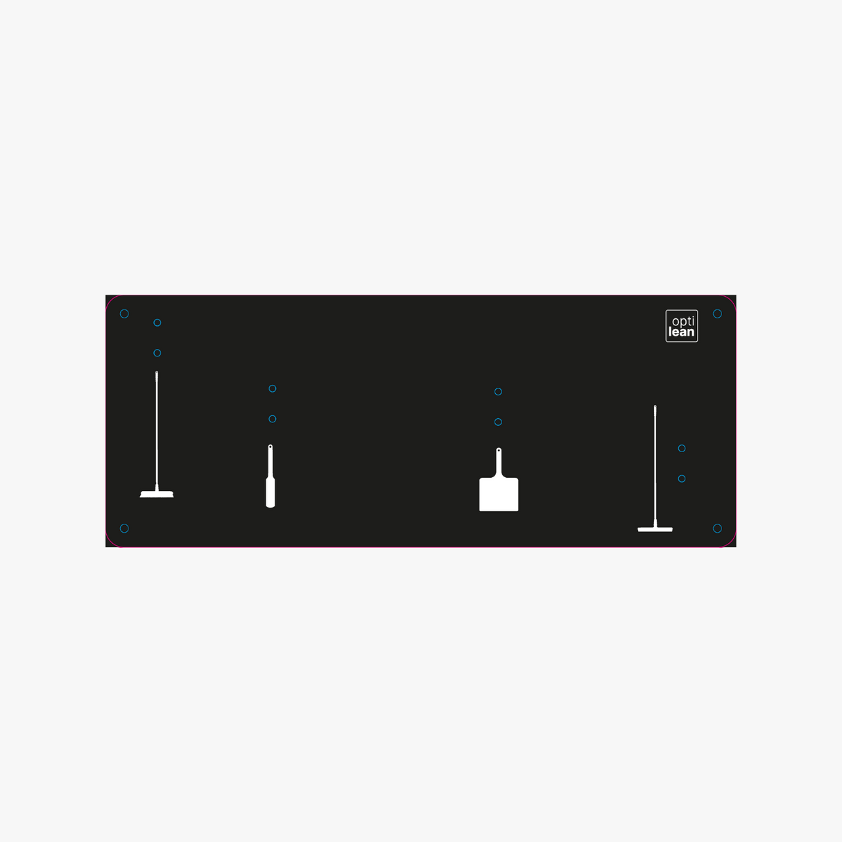 Schattenwand Klemmleiste schwarz Schattenwand ohne Reinigungsgeräte