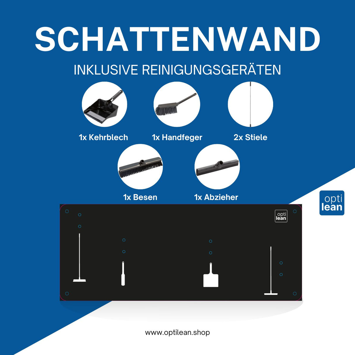 Schattenwand Klemmleiste