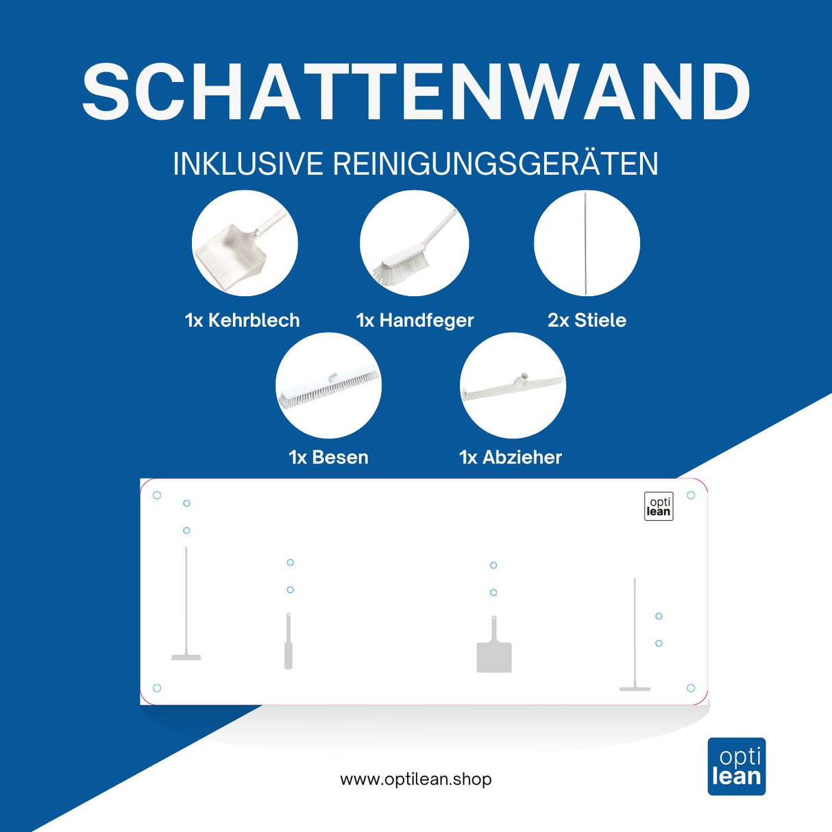 Schattenwand Klemmleiste