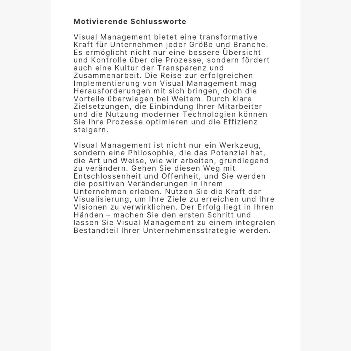 E-Book Visual Management