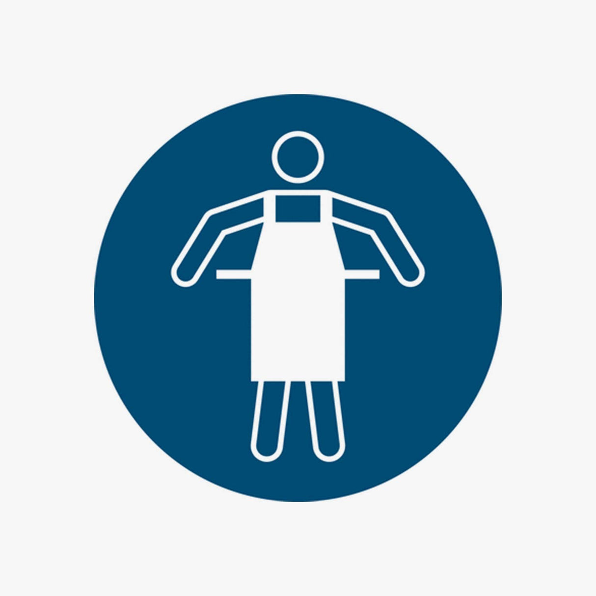 Gebotszeichen Schürze