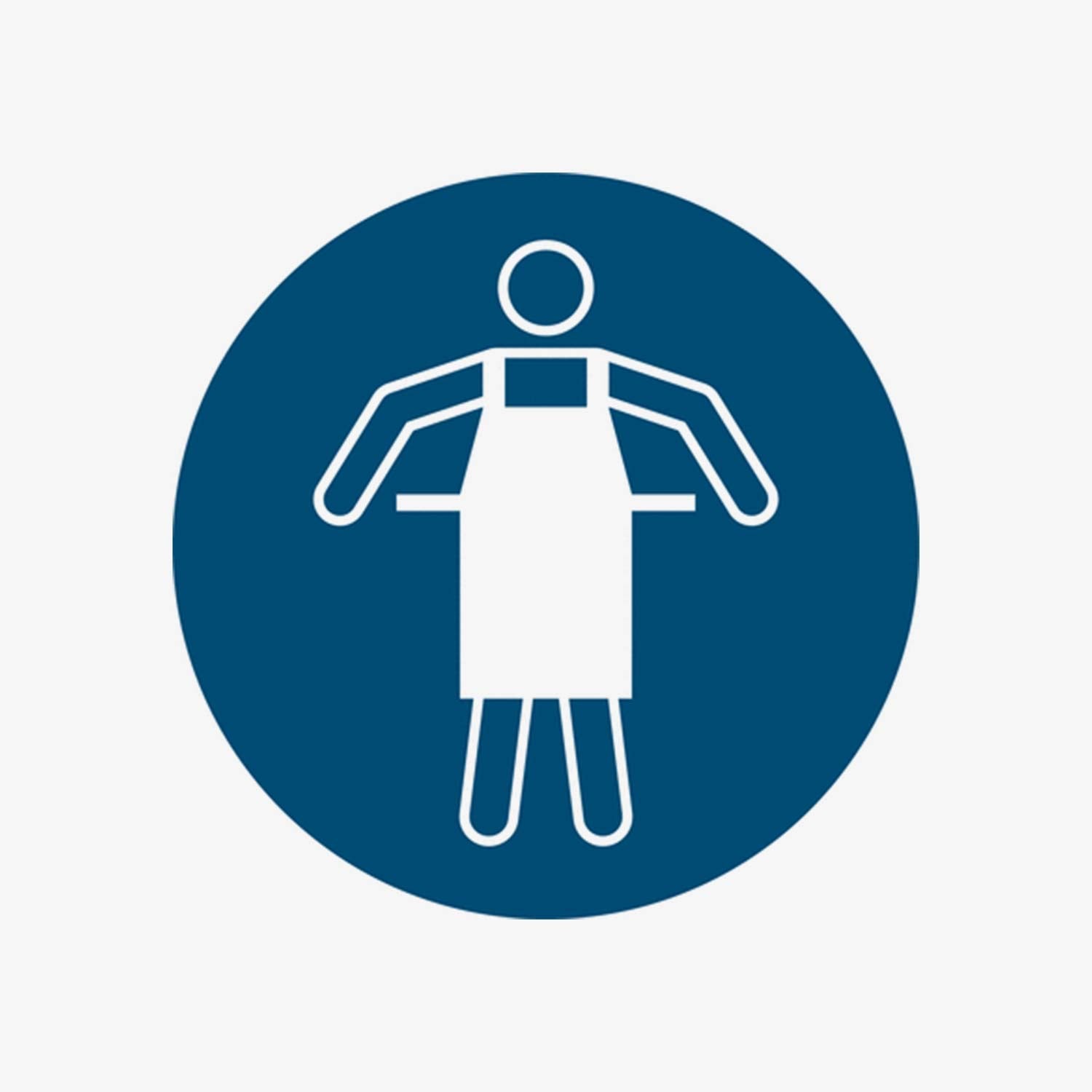 Gebotszeichen Schürze