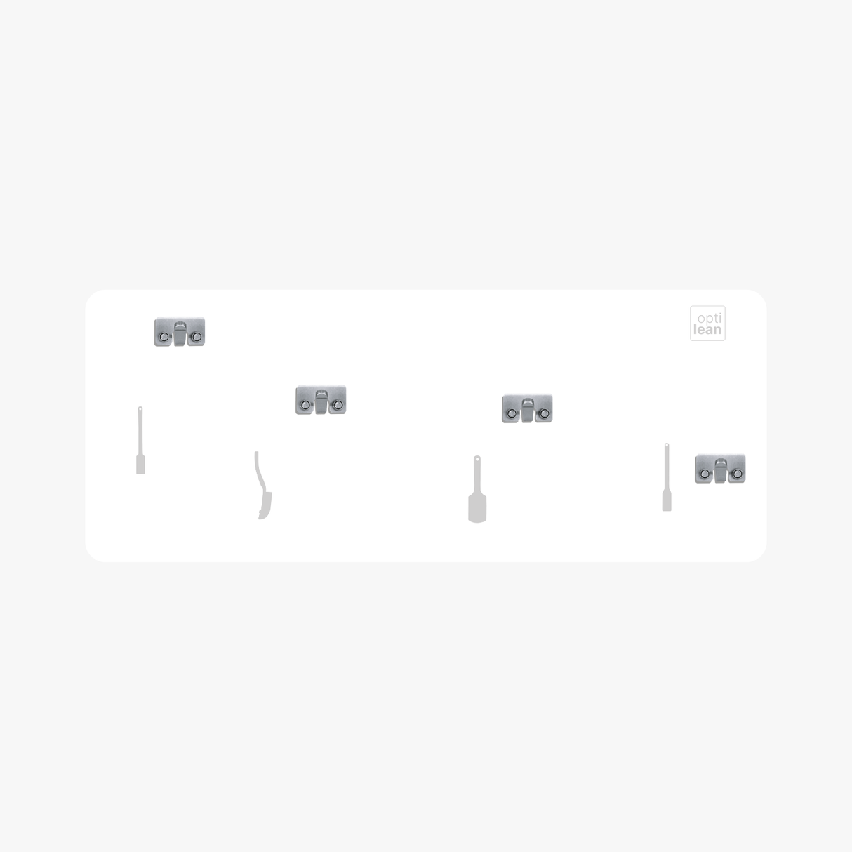 Schattenwand Klemmleiste