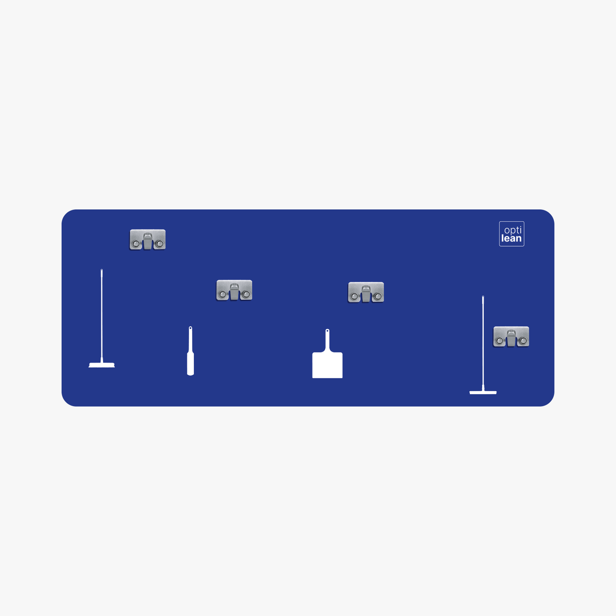 Schattenwand Klemmleiste blau