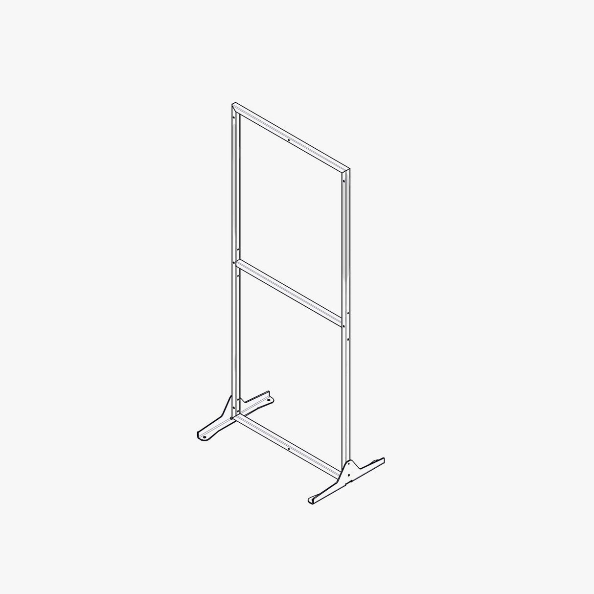 Standgestell für Schattenwand 800mm