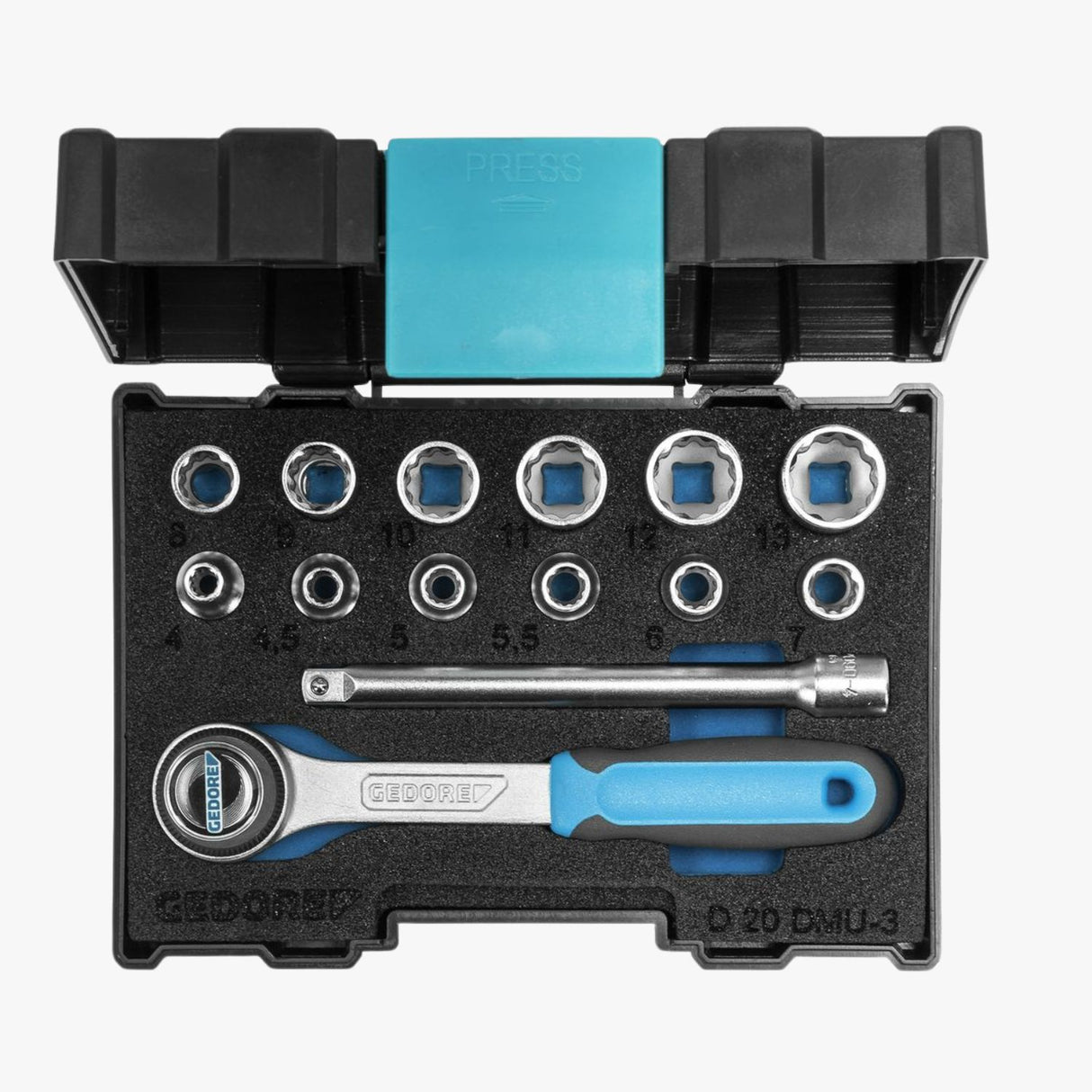 GEDORE Steckschlüssel-Satz 1/4" 13-teilig UD-Profil 4-13 mm