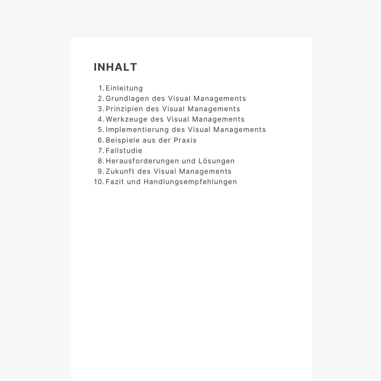E-Book Visual Management