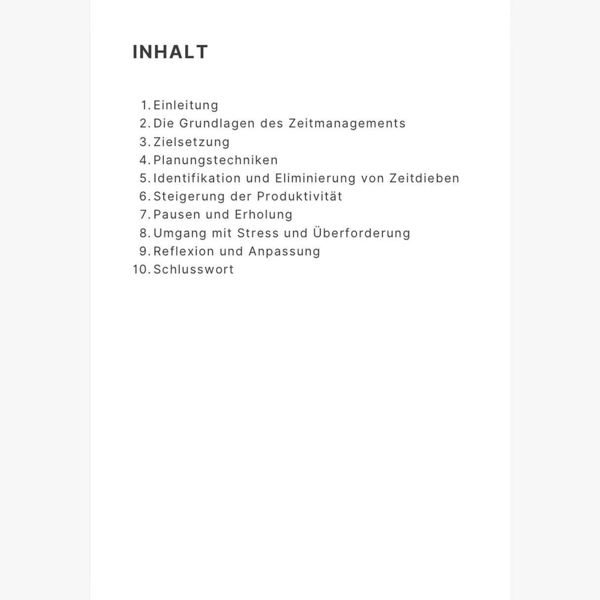 E-Book Zeitmanagement