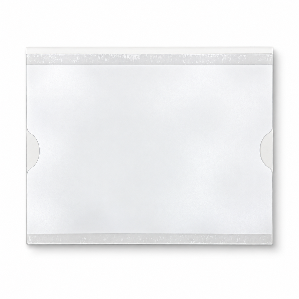 Blocklagerschild A4 quer mit Einstecktasche · 240 × 300 mm