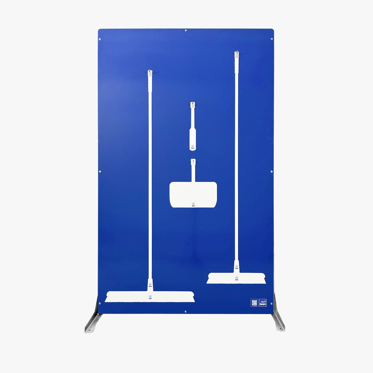 Schattenbrett zur Aufbewahrung von Reinigungsutensilien (1210x1900mm) Blau Schattenwand ohne Reinigungsgeräte Schattenwand mit Standgestell