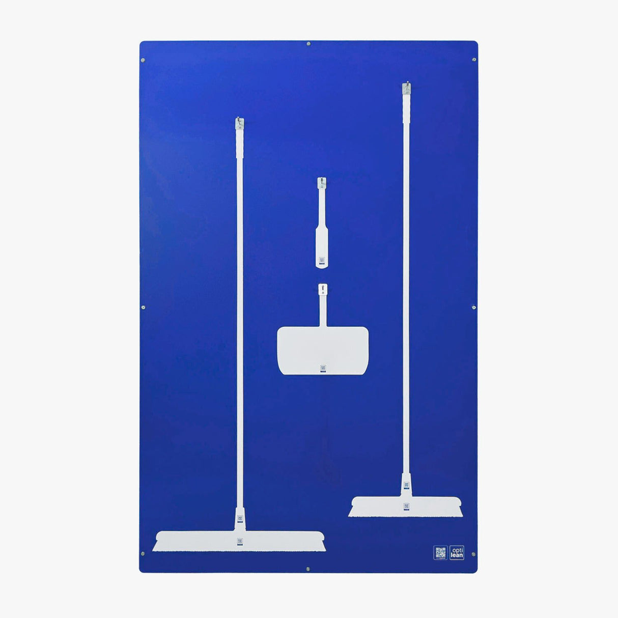 Schattenbrett zur Aufbewahrung von Reinigungsutensilien (1210x1900mm) Blau Schattenwand ohne Reinigungsgeräte Schattenwand