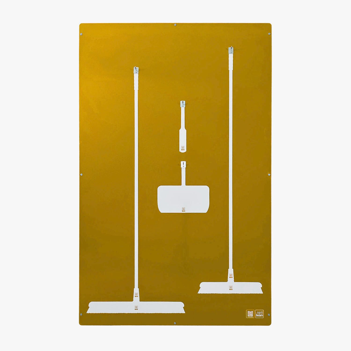 Schattenbrett zur Aufbewahrung von Reinigungsutensilien (1210x1900mm) Gelb Schattenwand ohne Reinigungsgeräte Schattenwand