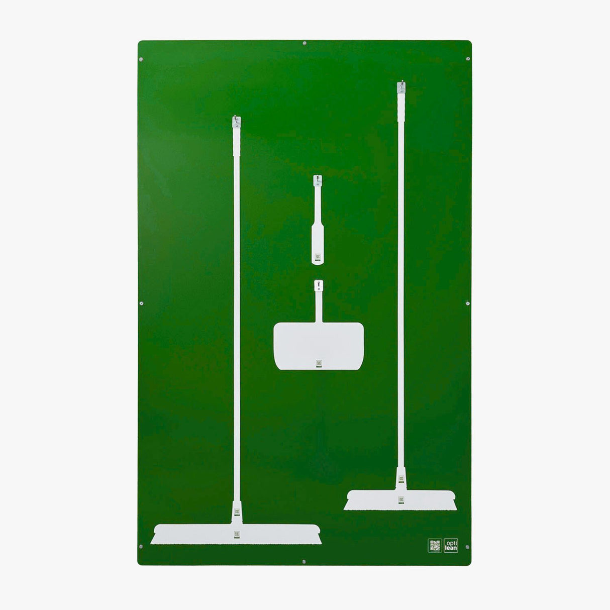 Schattenbrett zur Aufbewahrung von Reinigungsutensilien (1210x1900mm) Grün Schattenwand ohne Reinigungsgeräte Schattenwand
