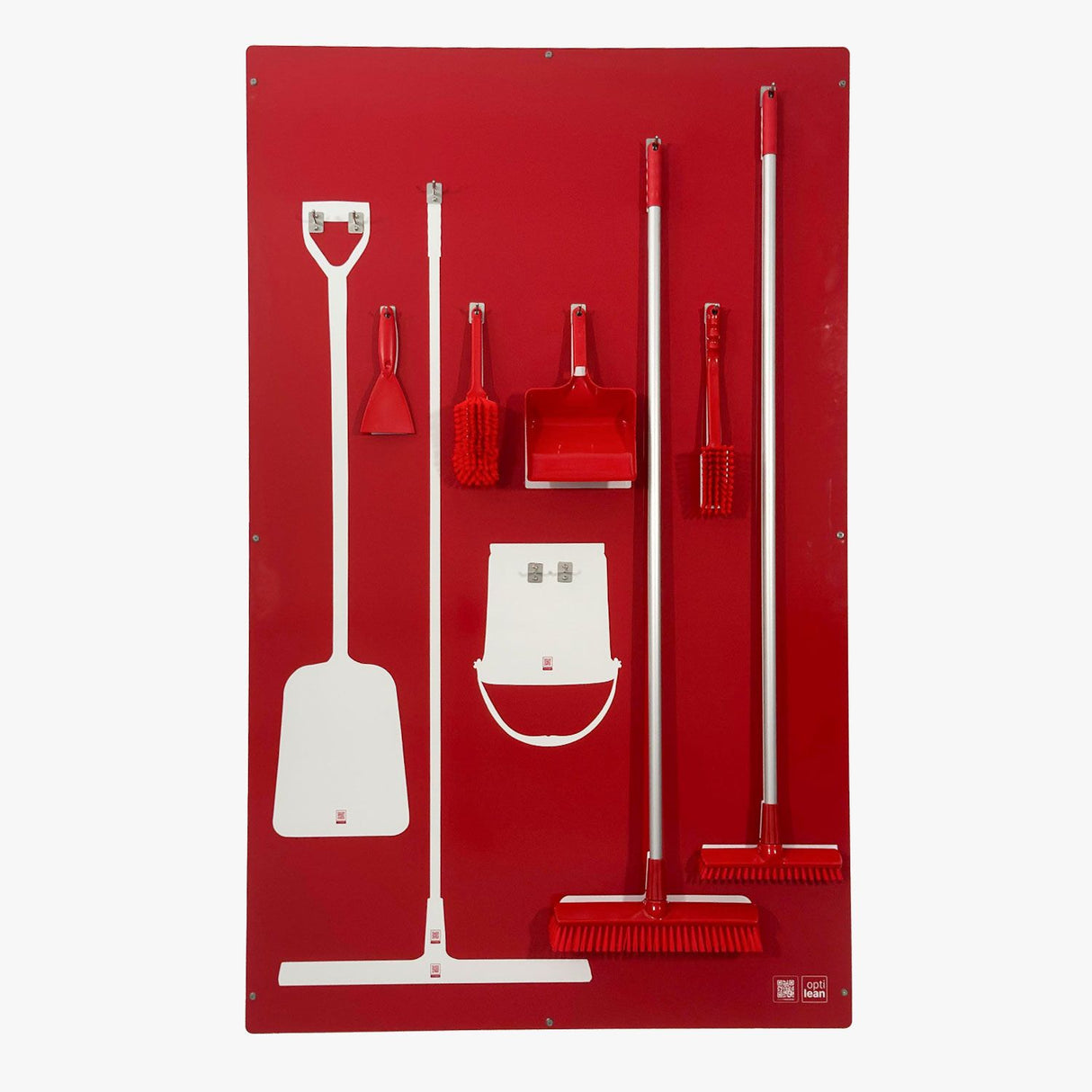 Reinigungsschattenwand Rot