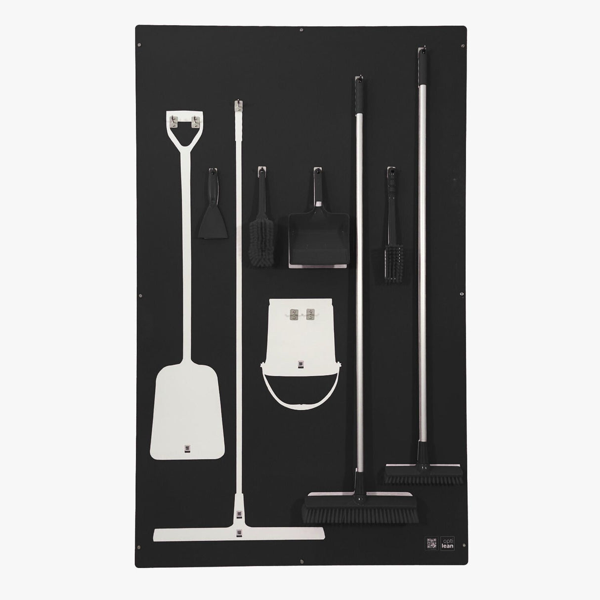 Reinigungsschattenwand Schwarz Schattenwand