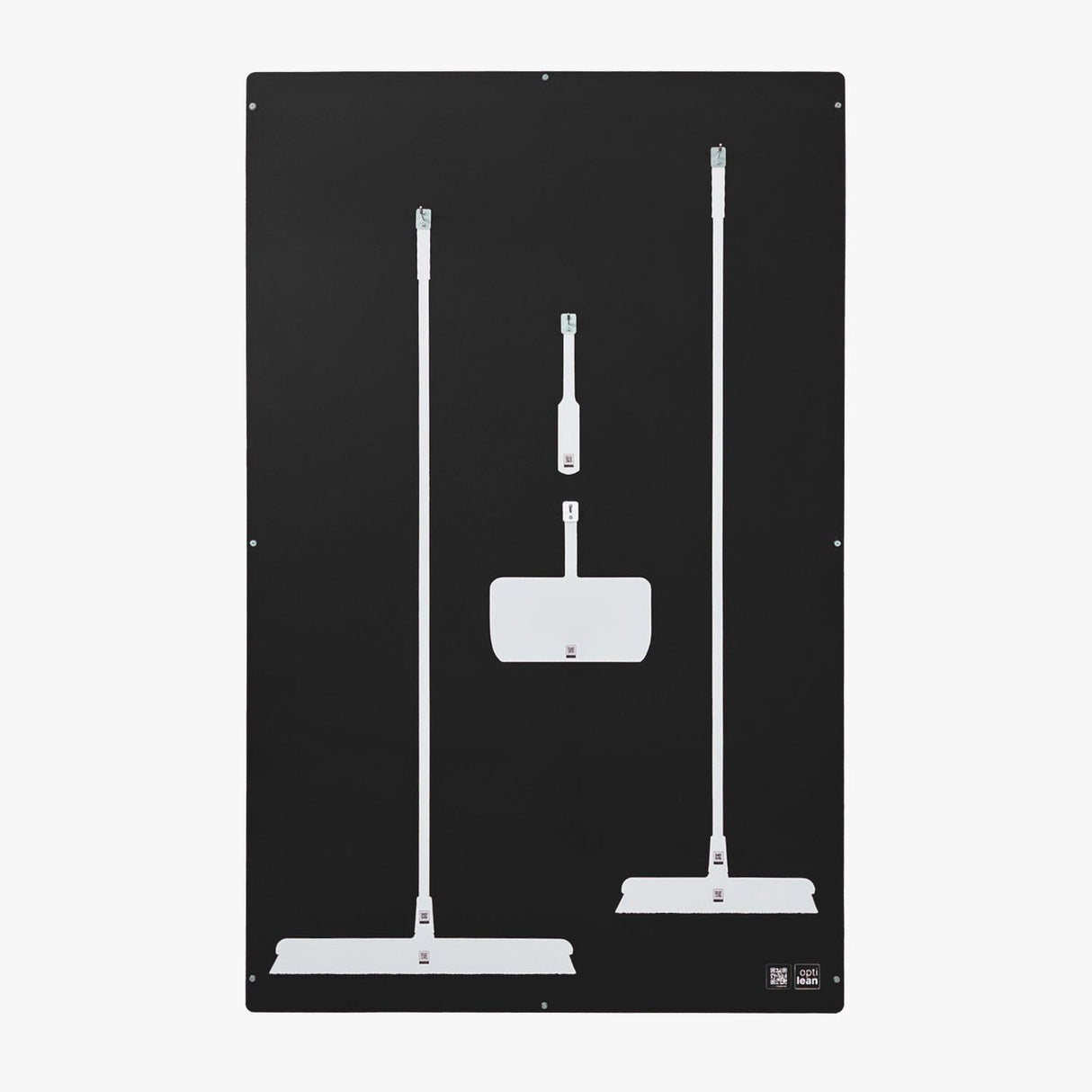 Schattenbrett zur Aufbewahrung von Reinigungsutensilien (1210x1900mm) Schwarz Schattenwand ohne Reinigungsgeräte Schattenwand