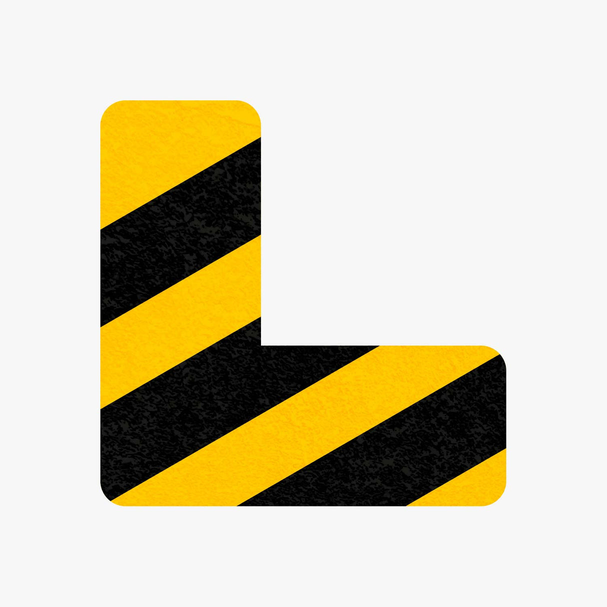 Bodenmarkierung Ecke - 50mm x 100mm - 25 Stück schwarz-gelb