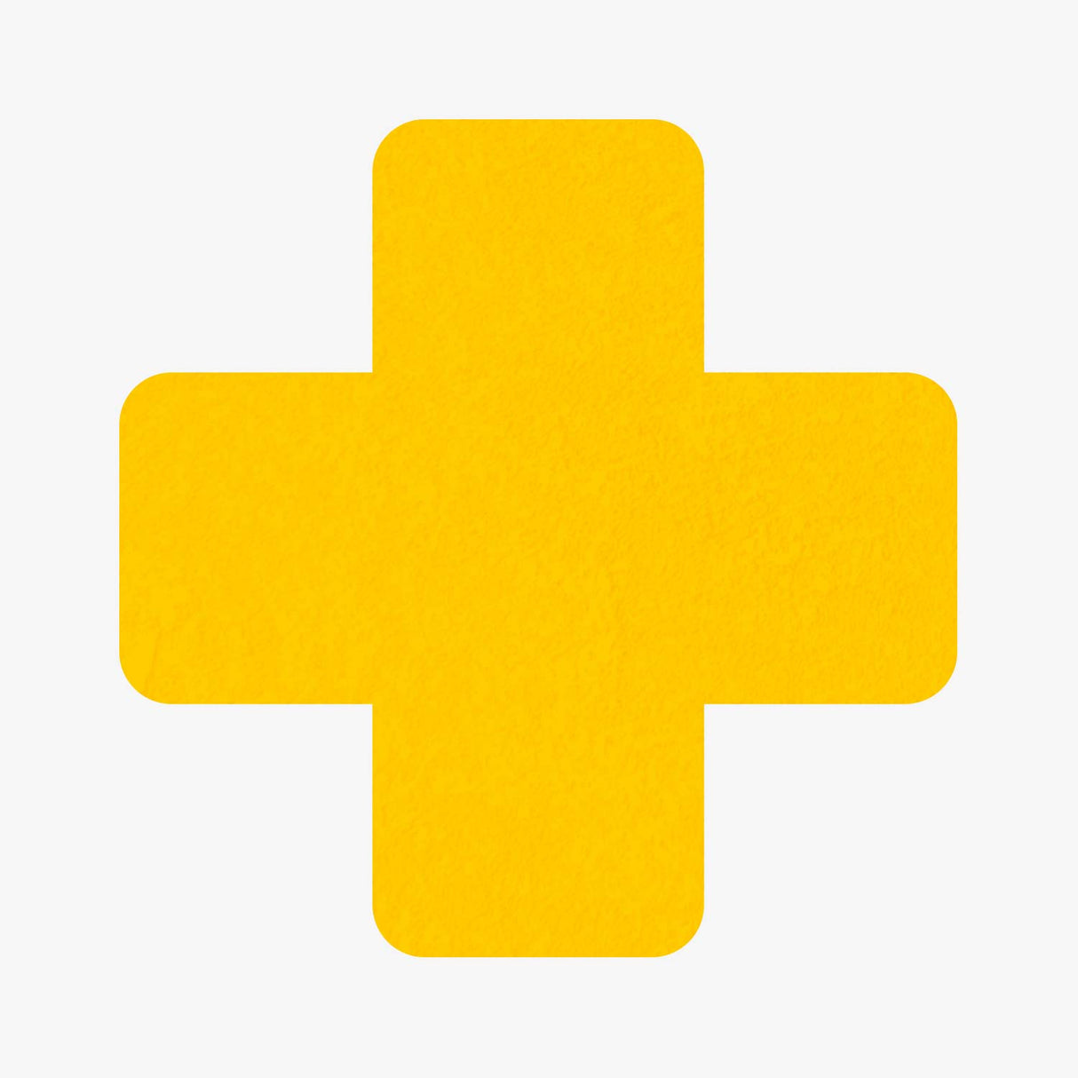 Bodenmarkierung Kreuz - 50mm x 150mm - 25 Stück gelb